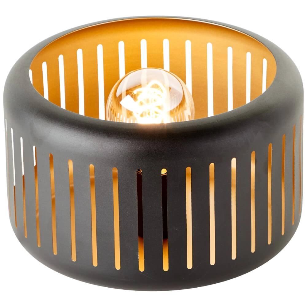 Schwarze Tischlampe Tyas Brilliant 4004353411458