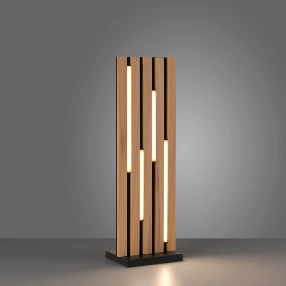 Designer-Stehleuchte Q-Akustik Holz Paul Neuhaus 4012248385401