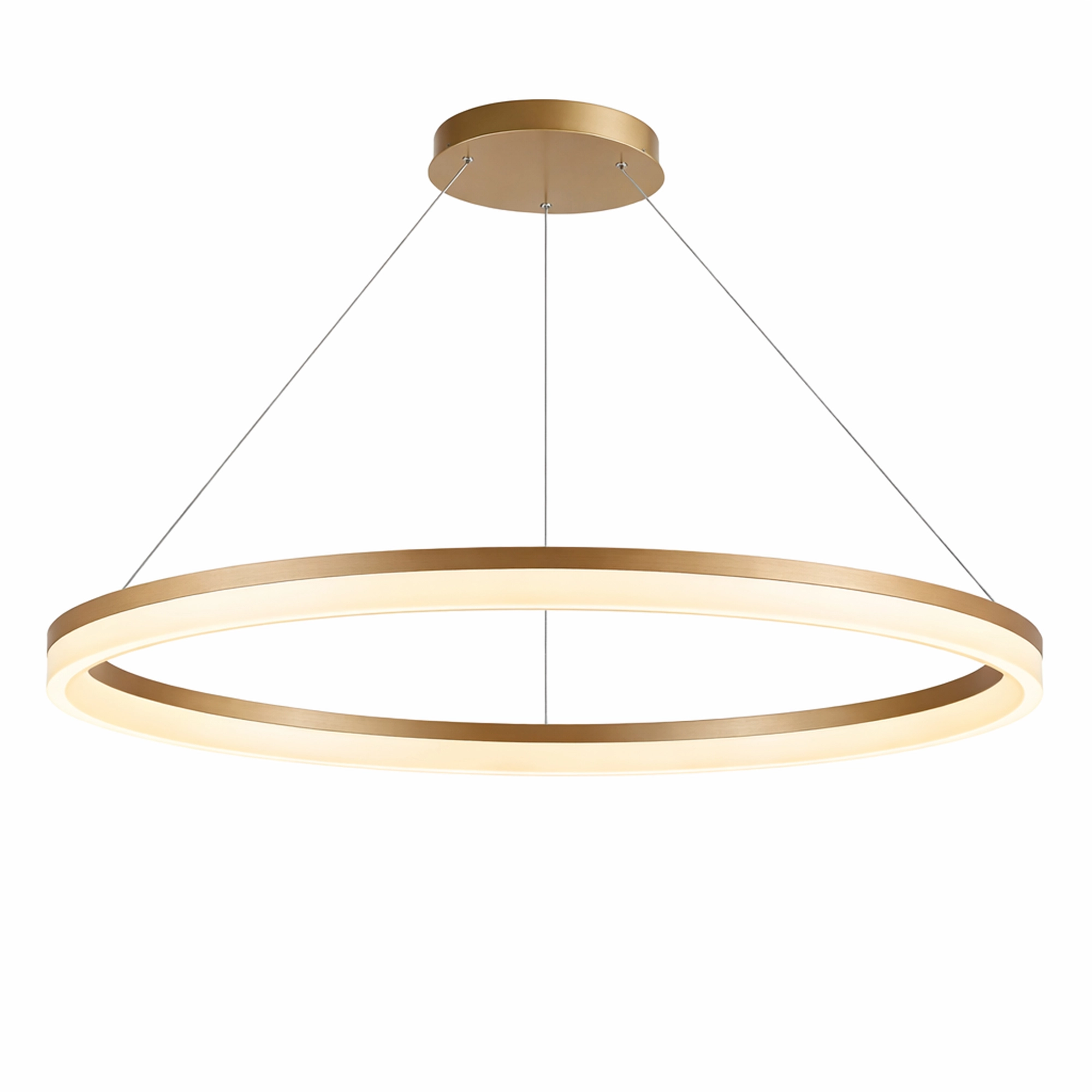 Elegante Pendellampe Ara Ø 150cm Gold Lyora 5053423316062