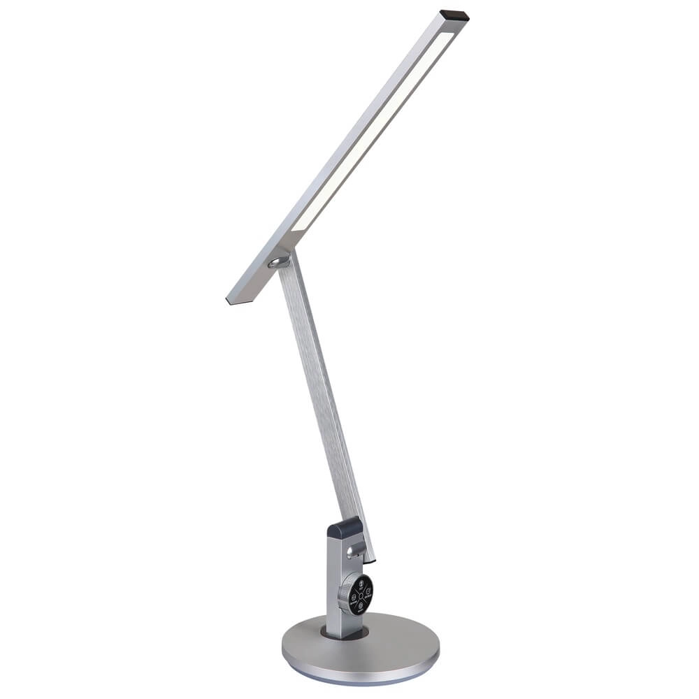 Schreibtischlampe Solana Silbergrau Globo 9007371449644