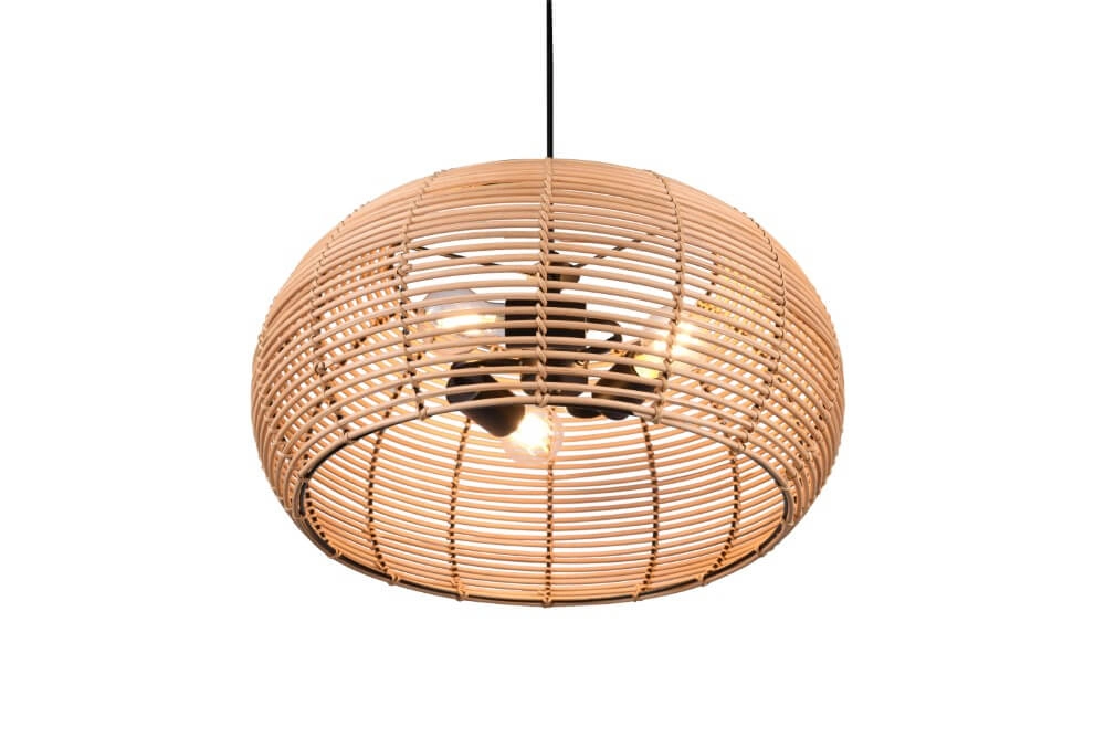 Rattan Pendelleuchte Inga Ø 50cm Trio 4017807544800
