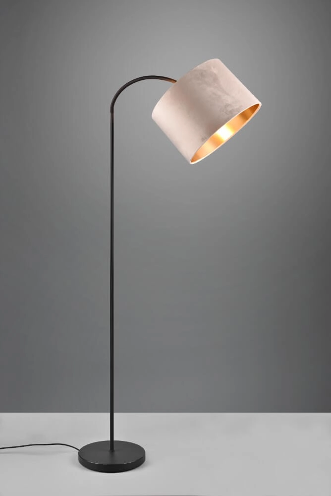 Stehende Stehlampe Julieta Kapuze aus Samt Trio 4017807574159