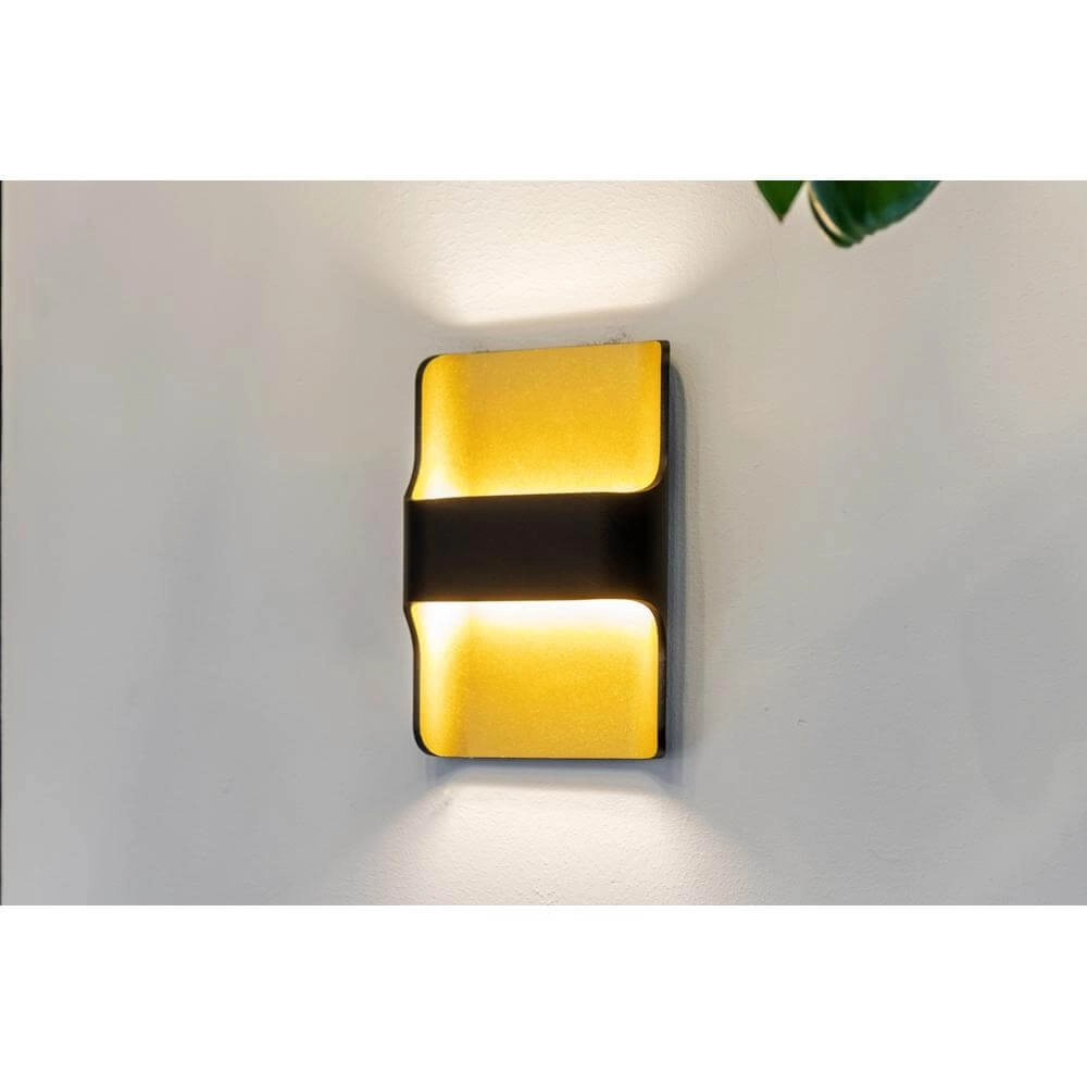Design von Wandleuchten Dallas schwarz mit gold Artdelight 8719831737994