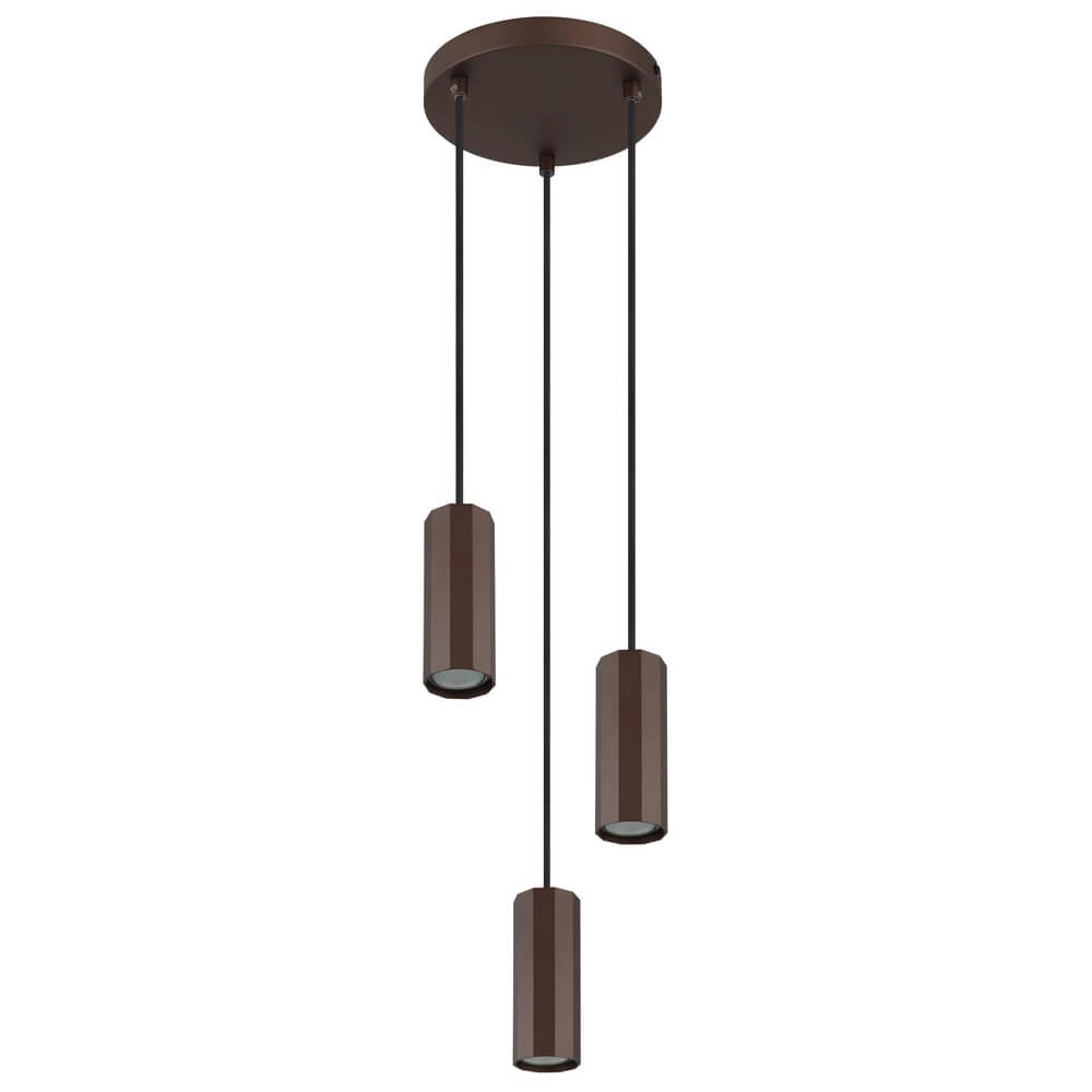 Pendelleuchte aus Bronze James 3-flammig rund Globo 9007371453887