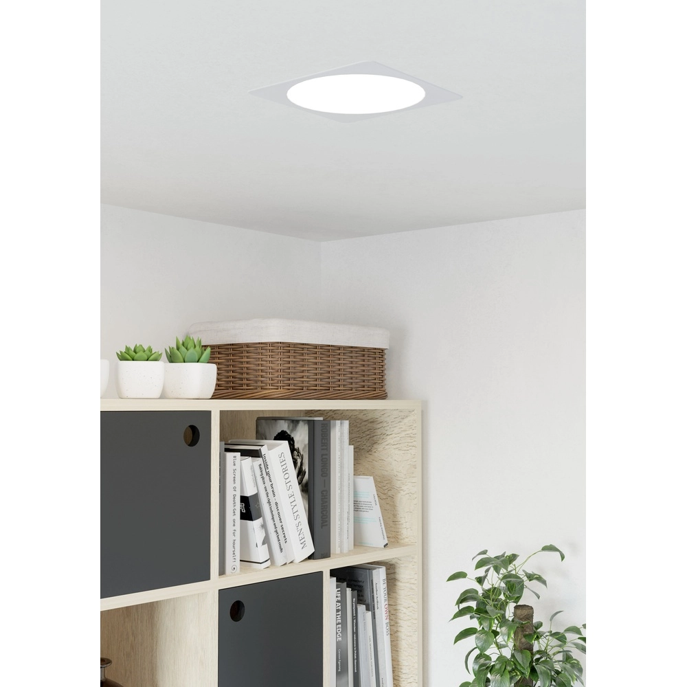 Einbaulampe Fueva 6 Quadrat – Weiß – 21,6x21,6 cm Eglo 9008606330812