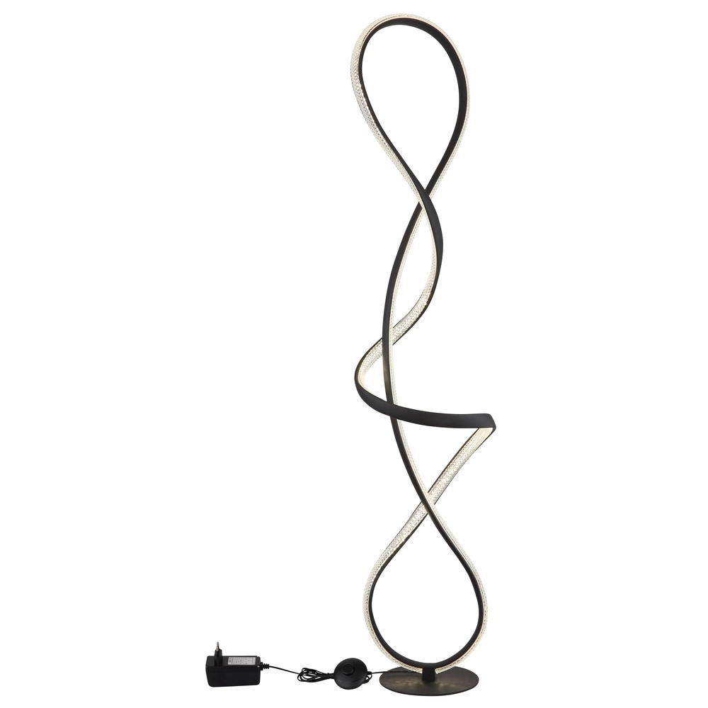 Design-Stehlampe Swirl Schwarz Globo 9007371512331