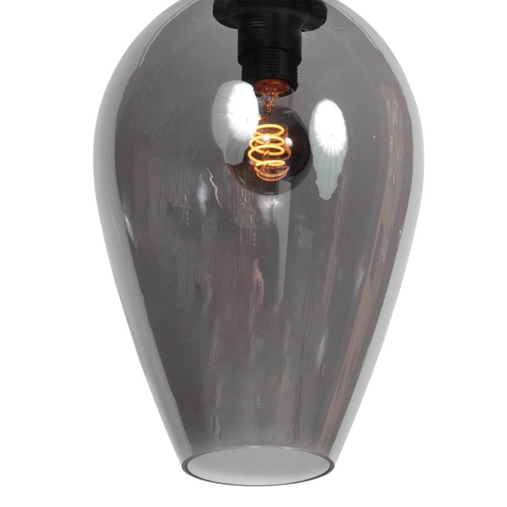 Pendelleuchte HaloSwap mit 1 Rauchglas Ø 22,5cm Steinhauer 8712746179705