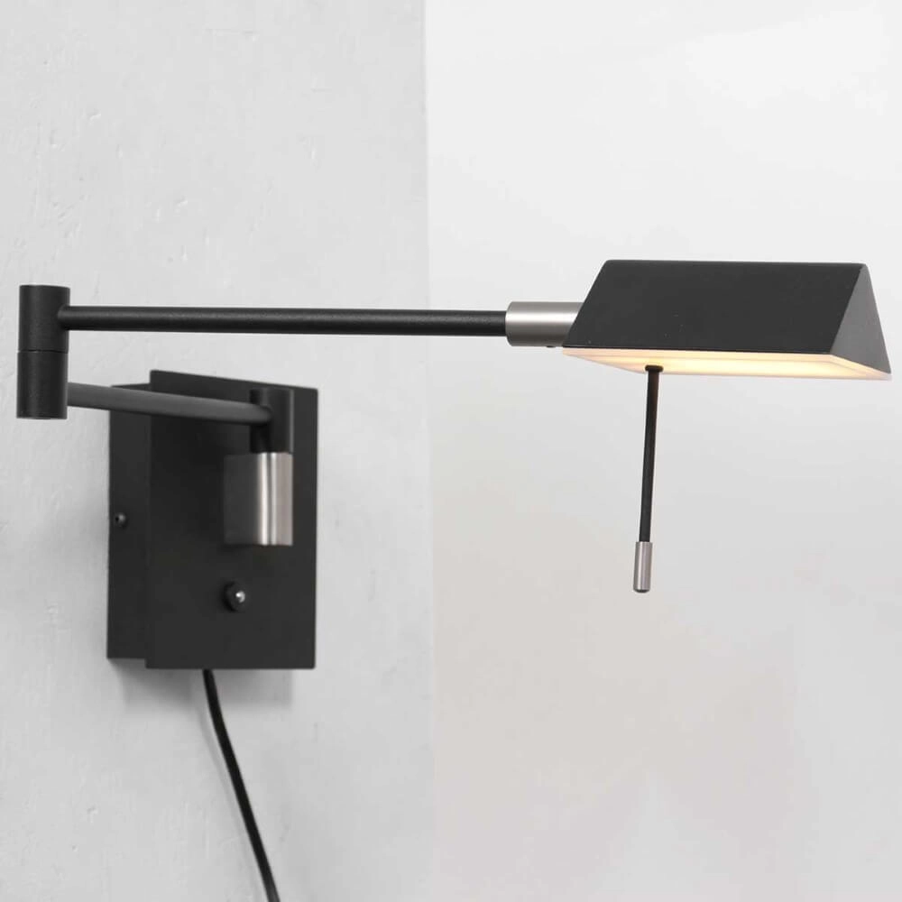Schwarze Wandleselampe Retina Steinhauer 8712746166040