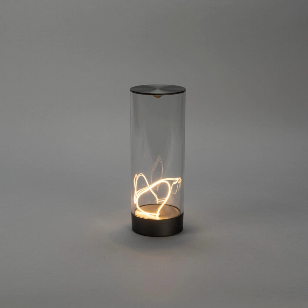 Wiederaufladbare Lampe Edison S anthrazit KonstSmide 7318307846379