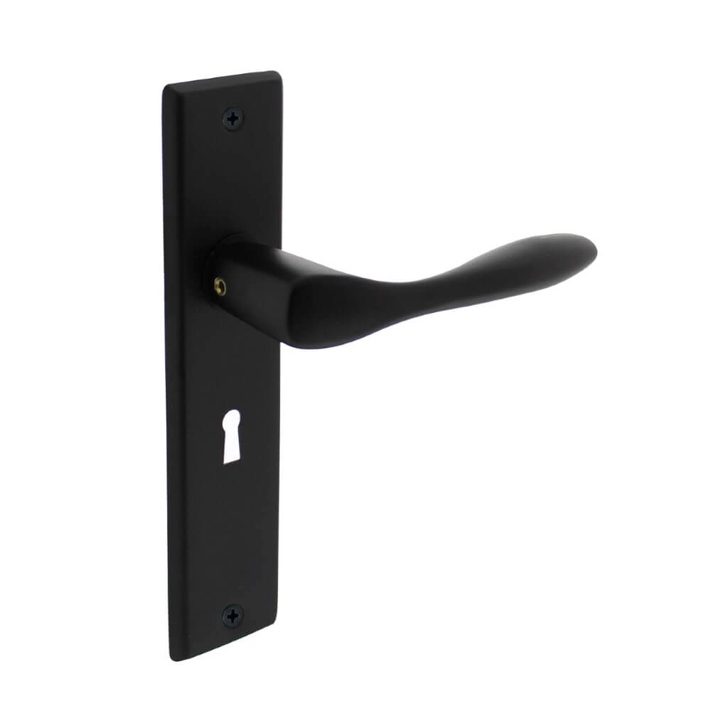 Türklinke Banaan Schlüsselloch 56mm schwarz