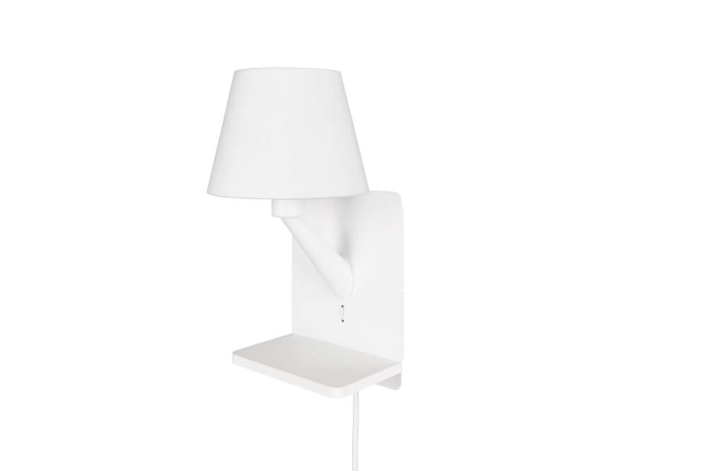 Schlankes Nachtlicht Comfort weiß - mit USB Trio 4017807614756