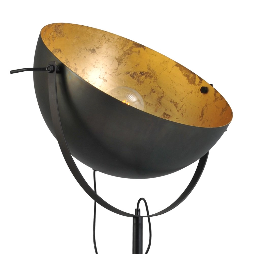 Stehlampe Industria 180 Gunmetal mit gold Masterlight 8718121151366