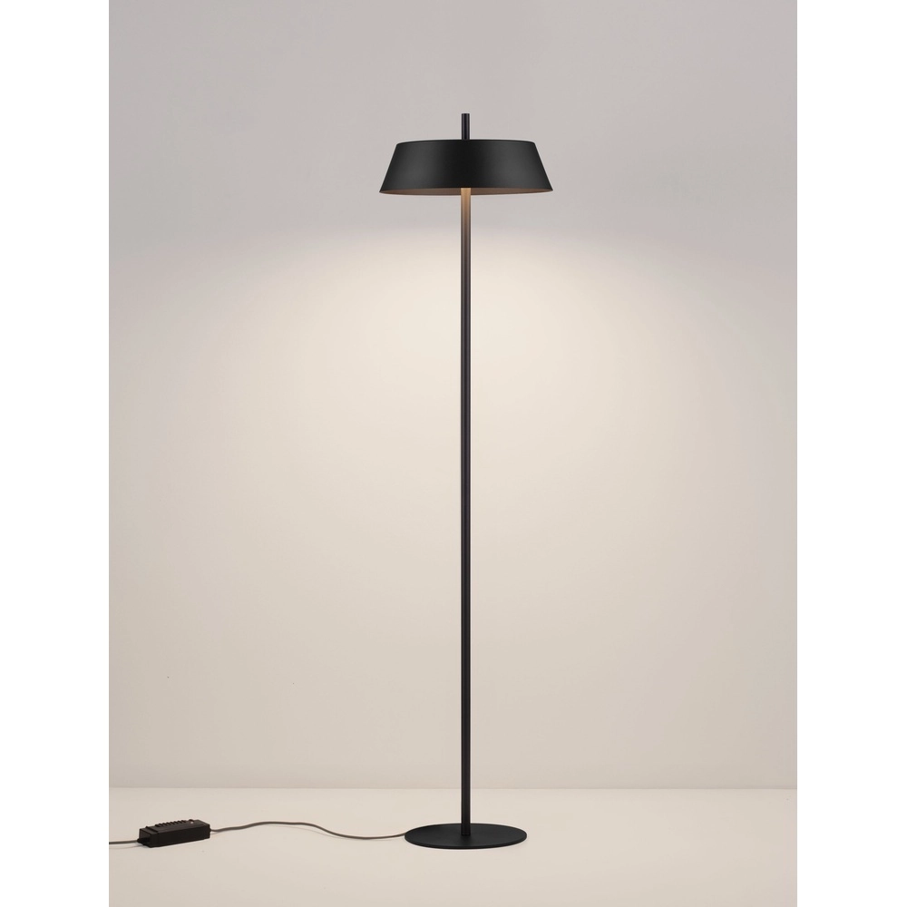 Elegante Stehlampe Velio Schwarzes Design Lyora 5212017489029