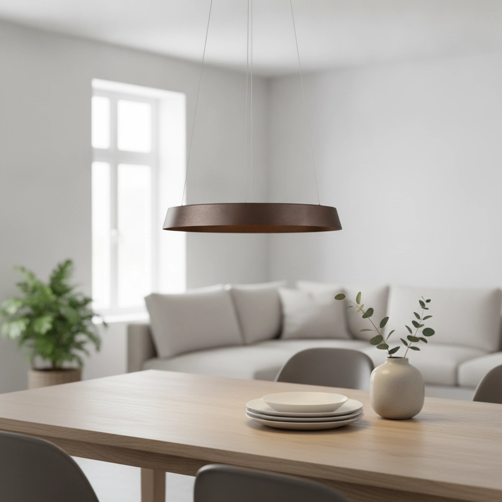 Design-Pendelleuchte Ormi Ø 45cm kaffeebraun