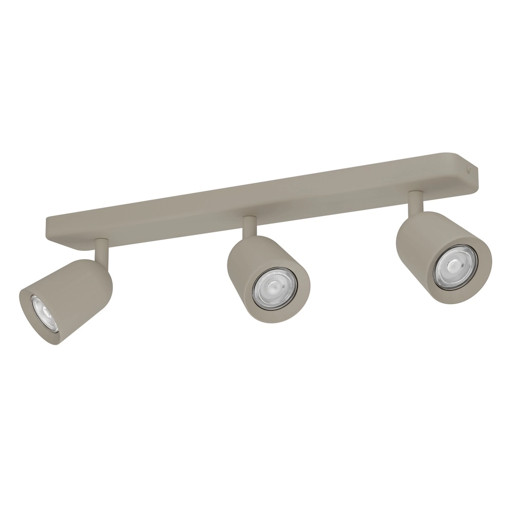 Sandbraune Deckenlampe Camaldoli 3x GU10 – orientierbar