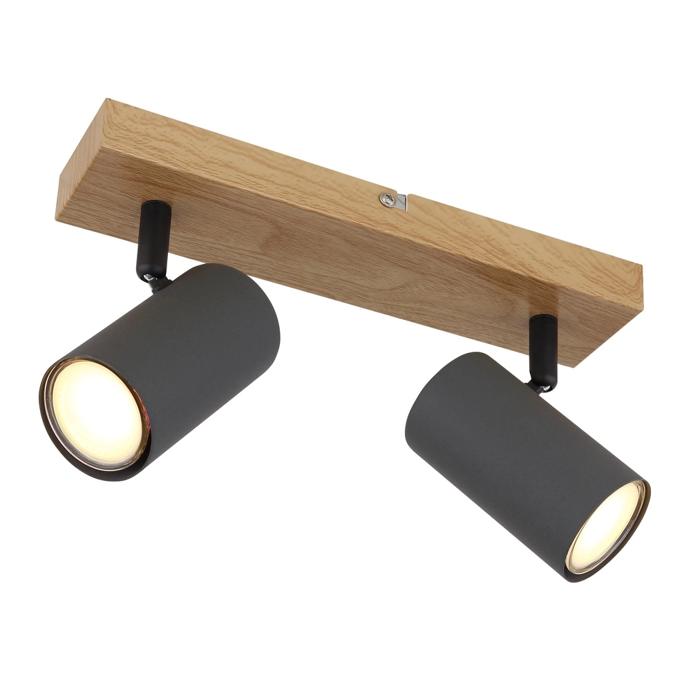 Deckenlampe 2-Leuchten Robby Holz