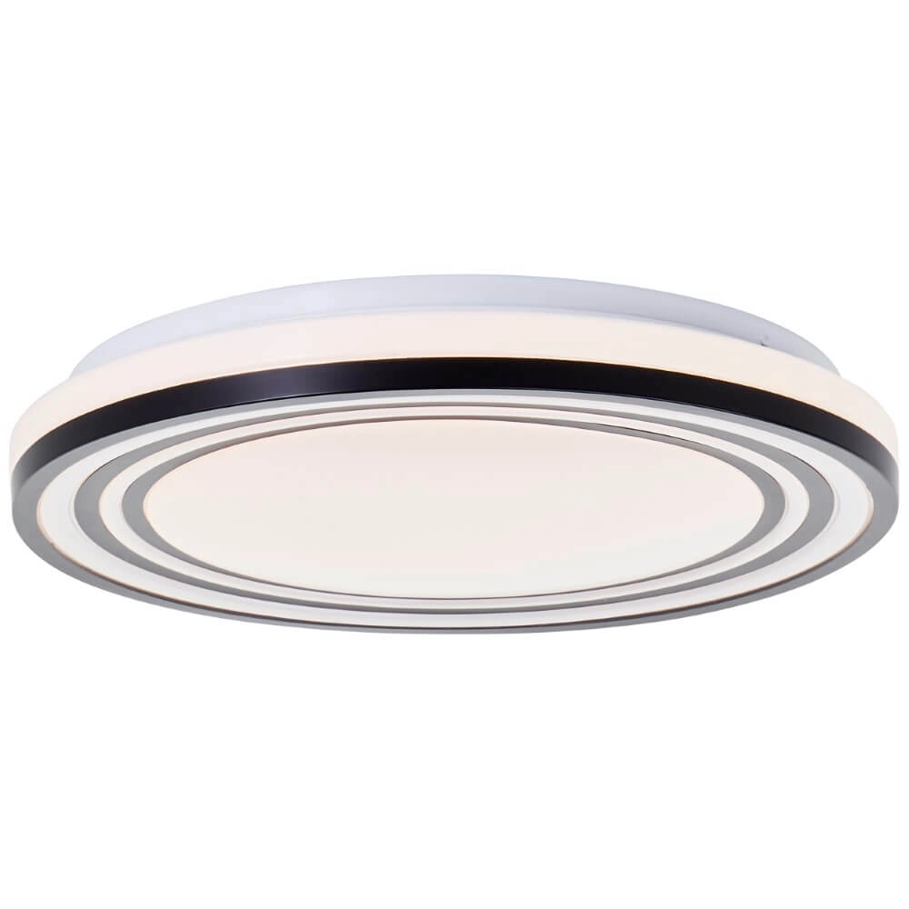 Schwarz-weiße Deckenleuchte Kobana Ø 34cm Brilliant 4004353426537