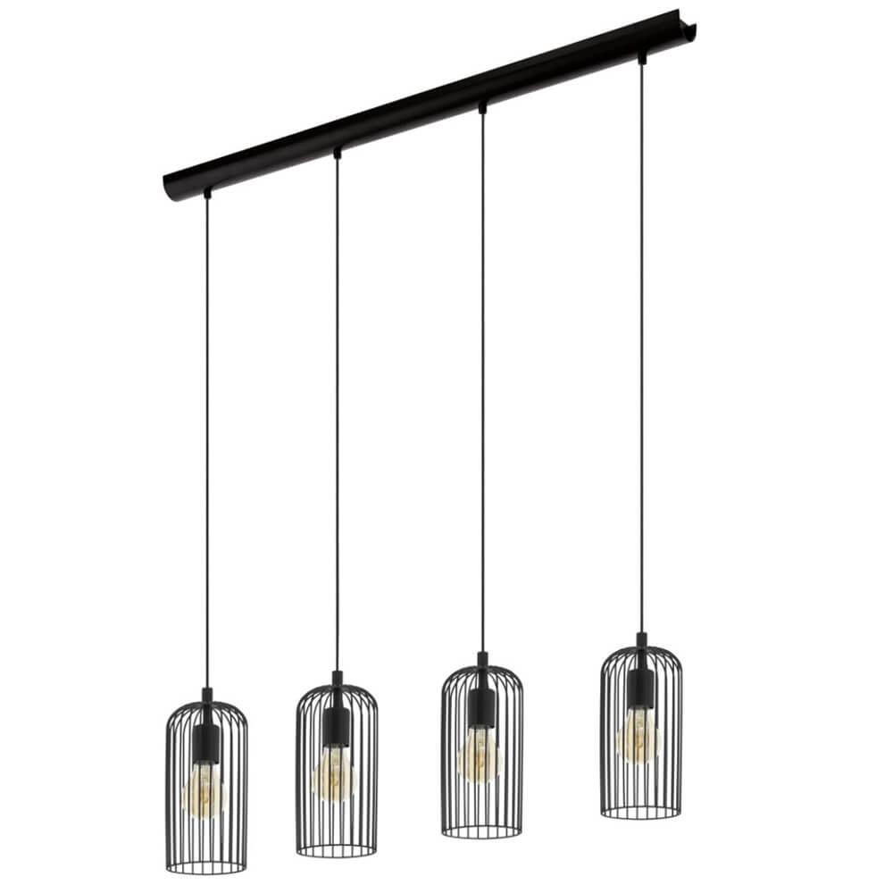 Esstisch mit Hängelampe Roccamena 1 4-Licht-Drahtlampe