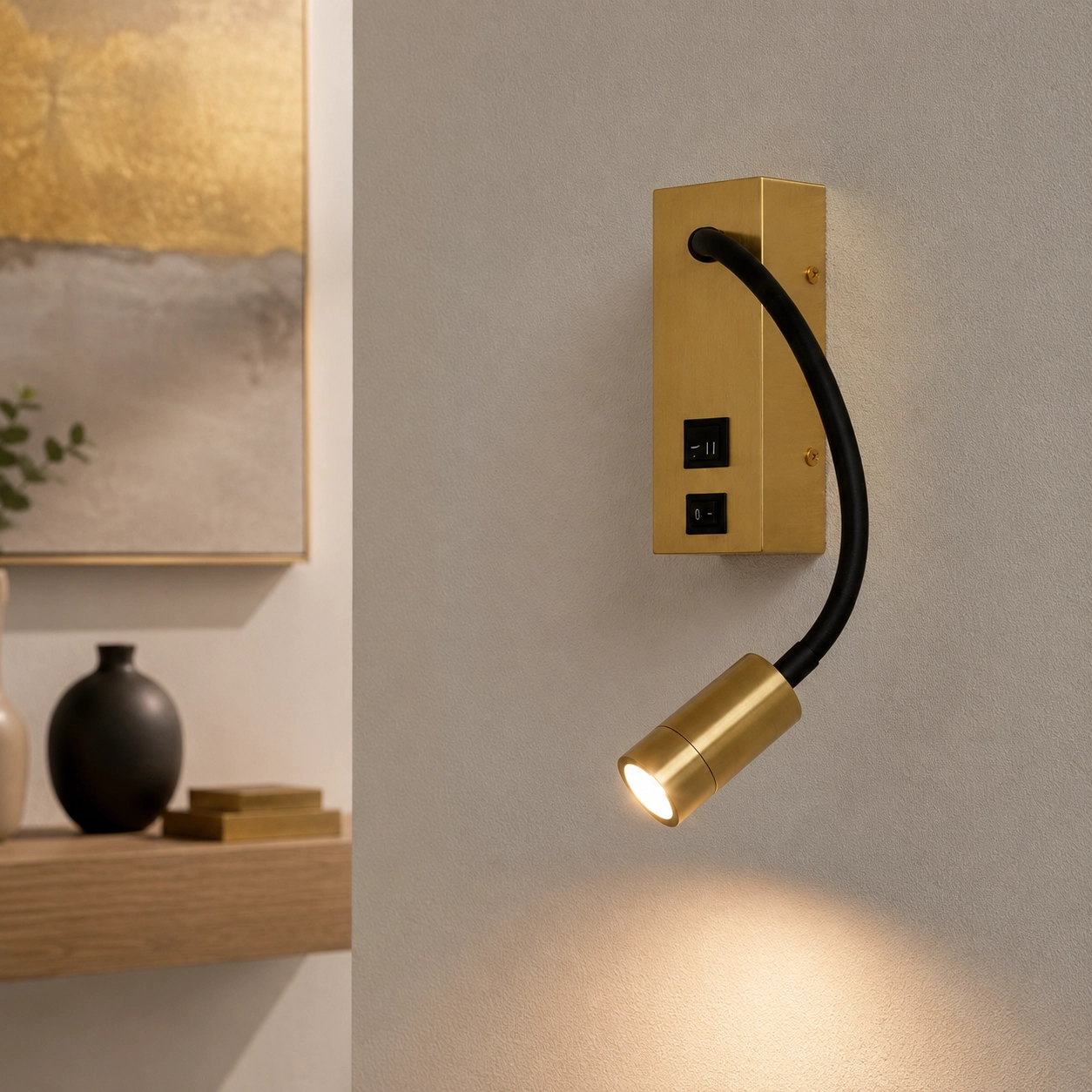 Nachttischlampe Easy Gold