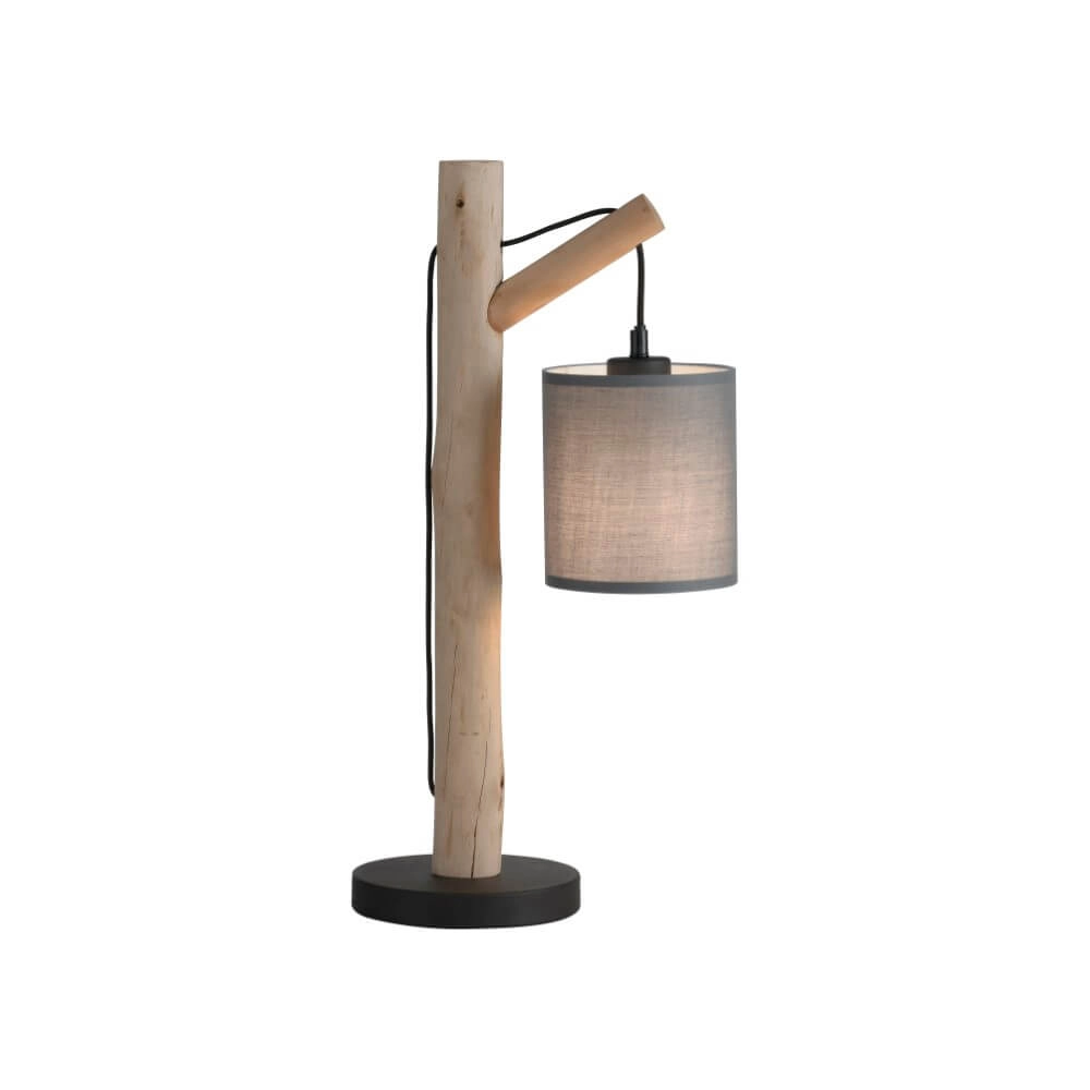 Ländliche Tischlampe Green Tribu Taupe Just Light 4043689995188