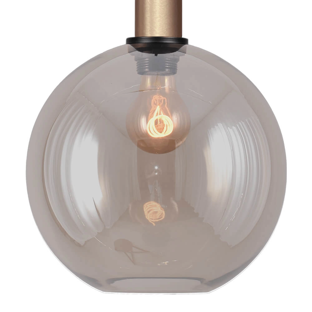 Hängelampe Ø 25cm Bella 2 Messinggold mit Goldglas Masterlight 8718121333939