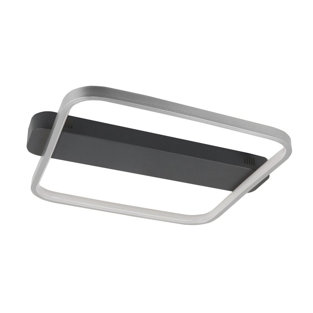 Design-Deckenleuchte Ascona schwarz mit nickel 40cm