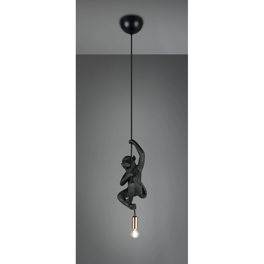 Pendelleuchte Fips Affe schwarz Trio 4017807667981