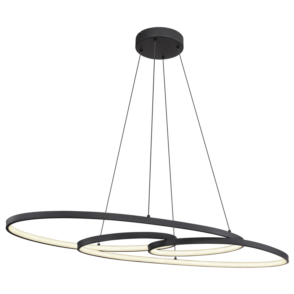 Design-Pendellampe Spira Schwarz