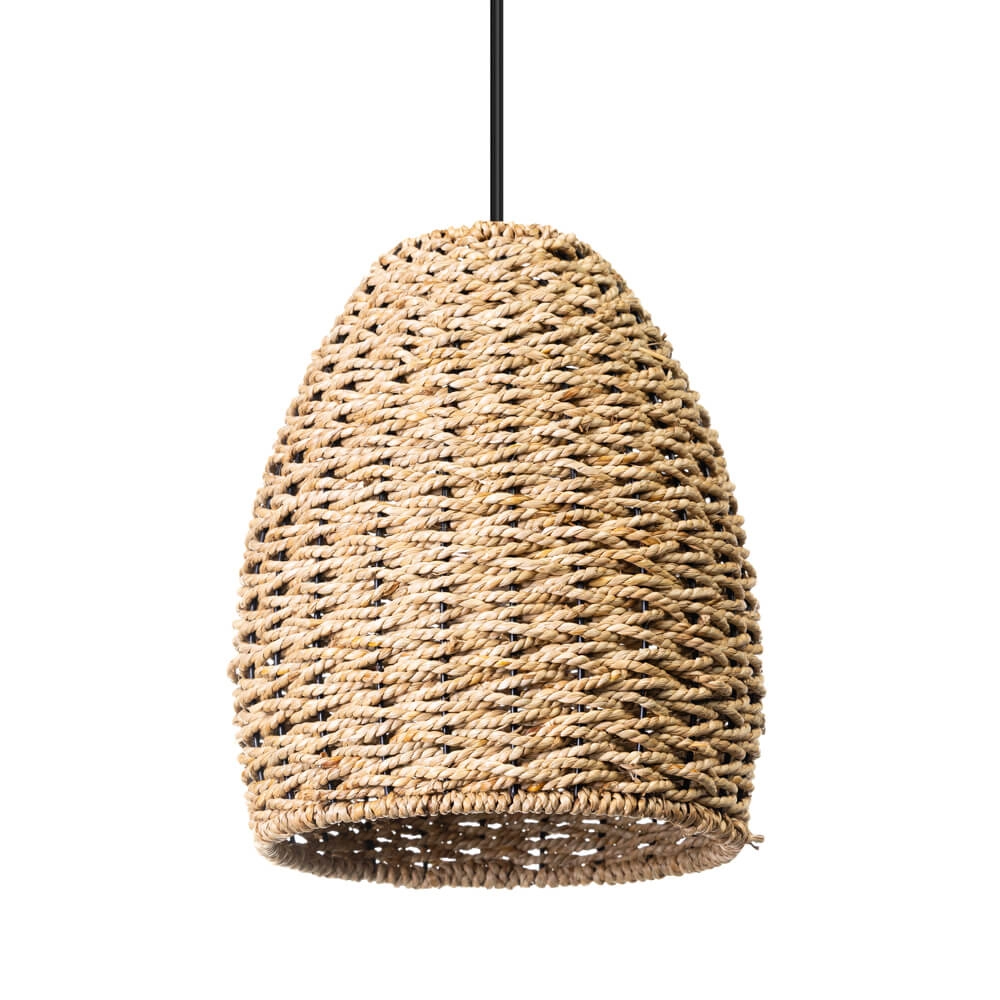 Hängelampe aus Rattan Lara Ø 23cm geschlossen