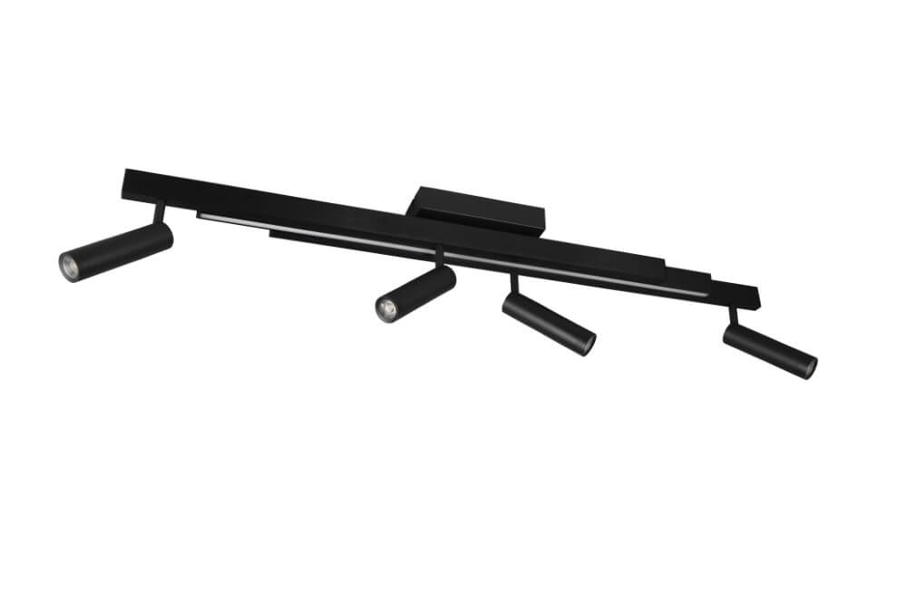 4-flammiger LED-Spot Zeno Schwarz Trio 4017807622904