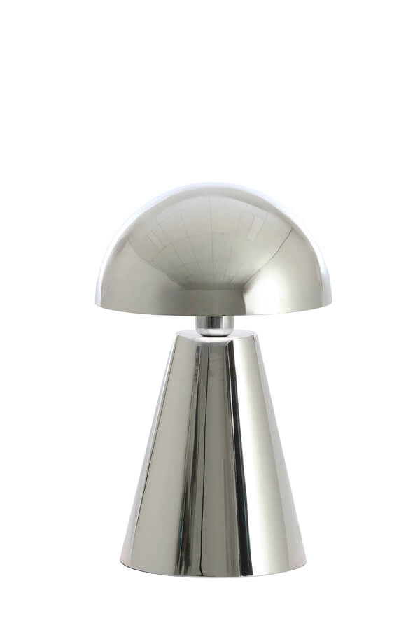 Design-Tischleuchte Surrina silbergrau Ø 26cm Light & Living 8717807743512