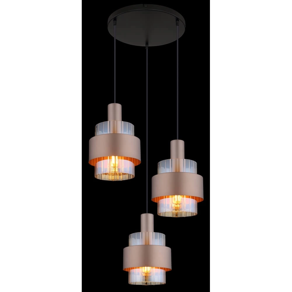 Pendelleuchte Milley bronze Ø 45cm 3-flammig Globo 9007371465675
