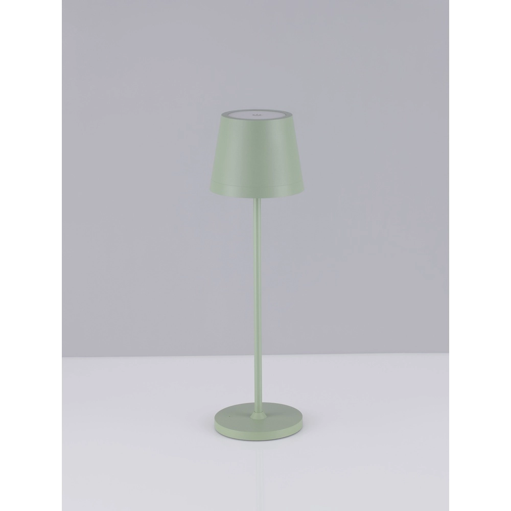 Wiederaufladbare Tischleuchte Seina Olive Lyora 5212017444448