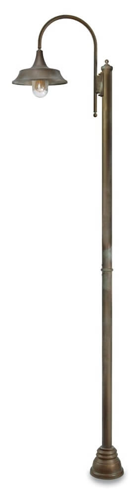 Stehlampe Atelier M – gealtertes Messing
