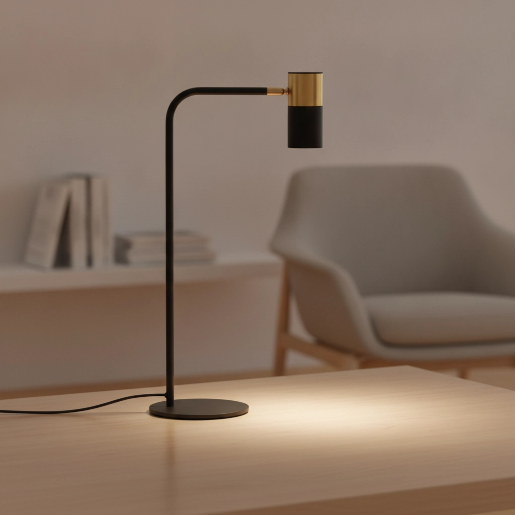 Tischlampe Pongo schwarz mit gold