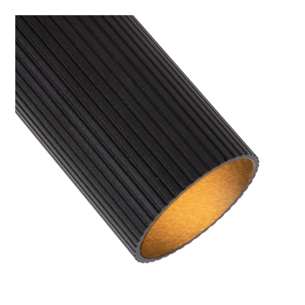 Oberflächenmontierter Deckenspot Clubs 2-Licht Schwarz Lucide 5411212093509
