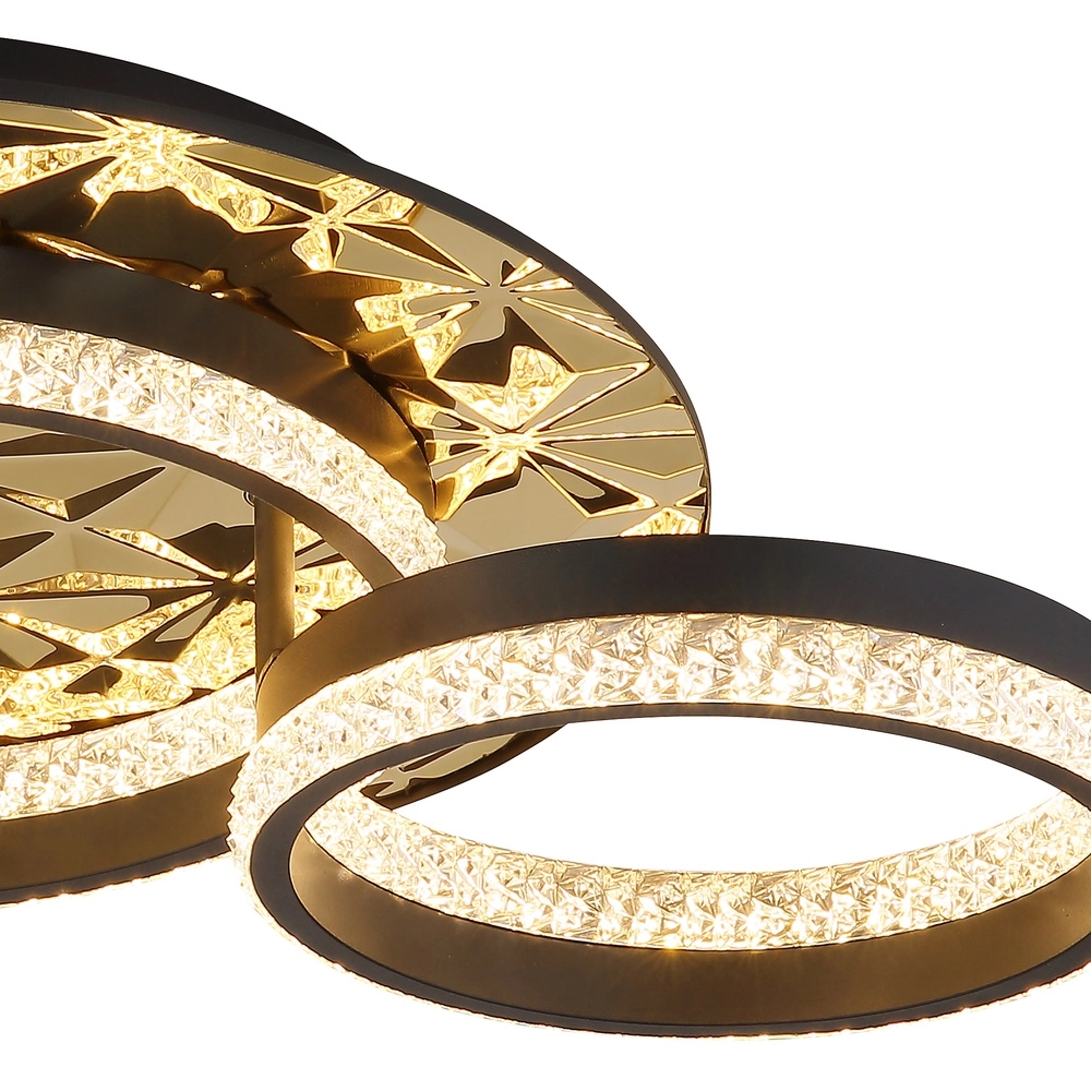 Design-Deckenlampe Della Ii Schwarz mit Gold Globo 9007371575190