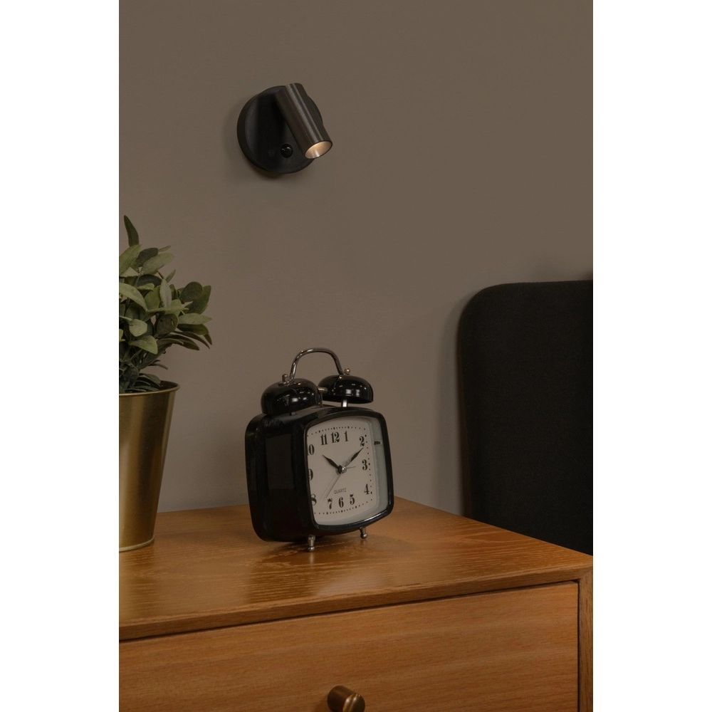 Wiederaufladbare Wandlampe mit Sensor Toni Magnetischer Kaffeebraun Lucide 5411212290588