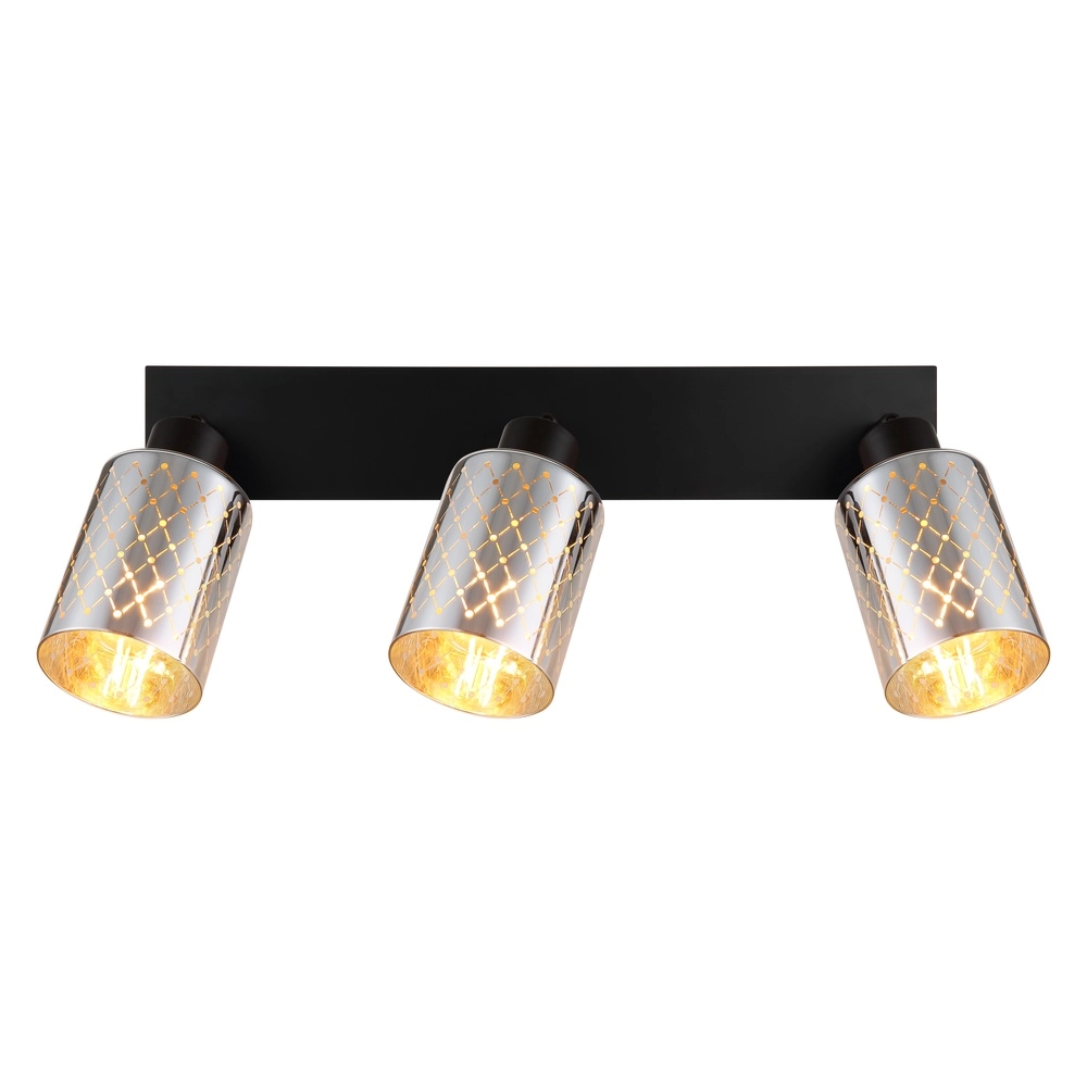 Design-Deckenlampe Alonso 3-Licht Schwarz Globo 9007371569250
