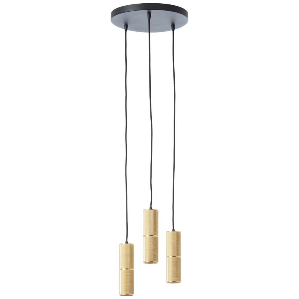 Hängelampe mit 3 Leuchten Marty Ø 30cm gold Brilliant 4004353438325