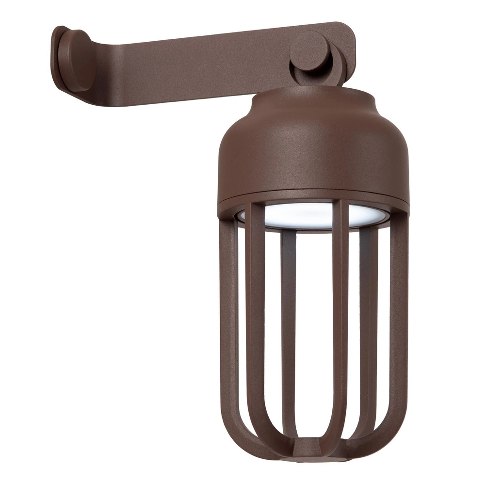 Wiederaufladbare Wandlampe Wells Rostbraun Lucide 5411212334121