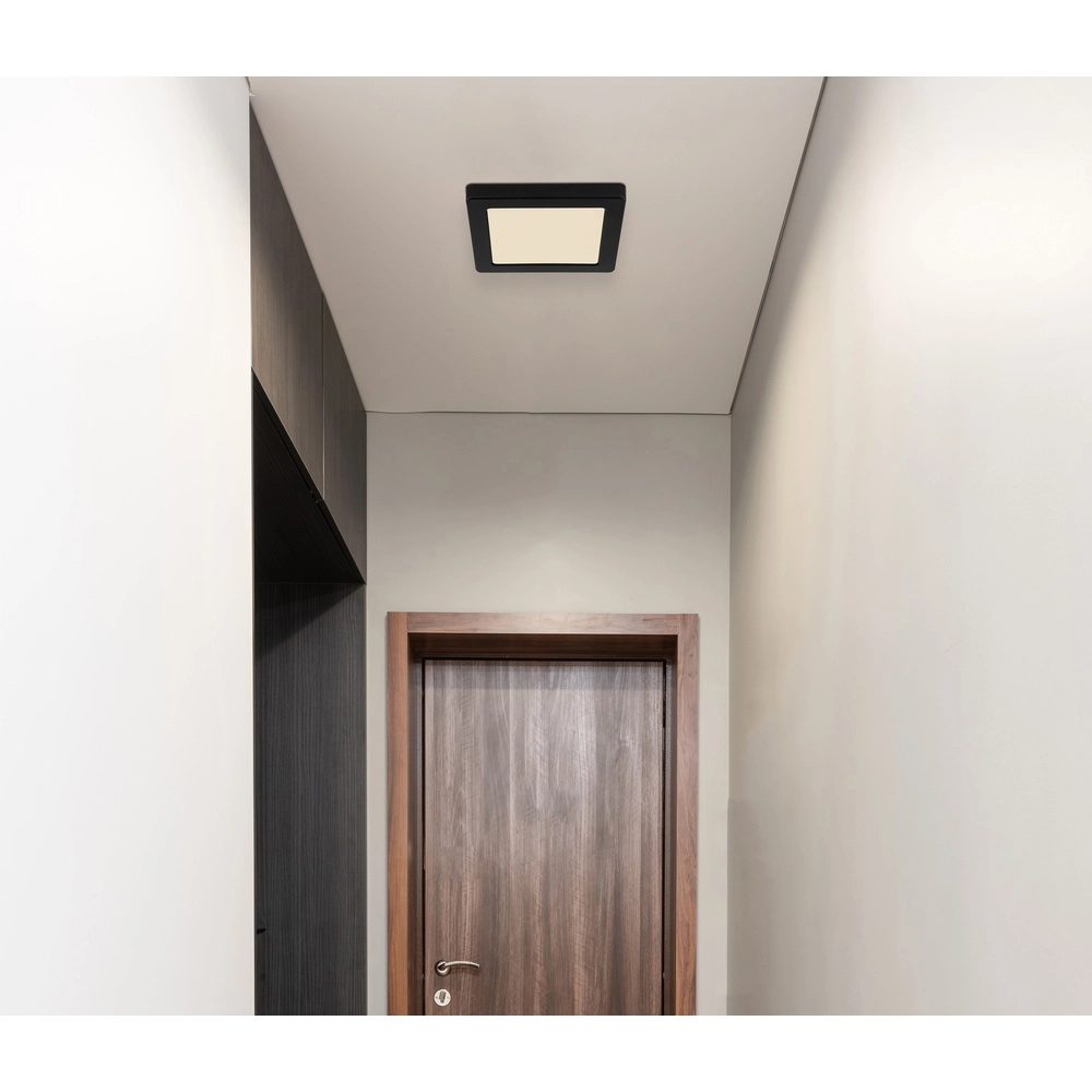 Design-Deckenlicht Lasse Quadratschwarz 16,7 cm Globo 9007371439898