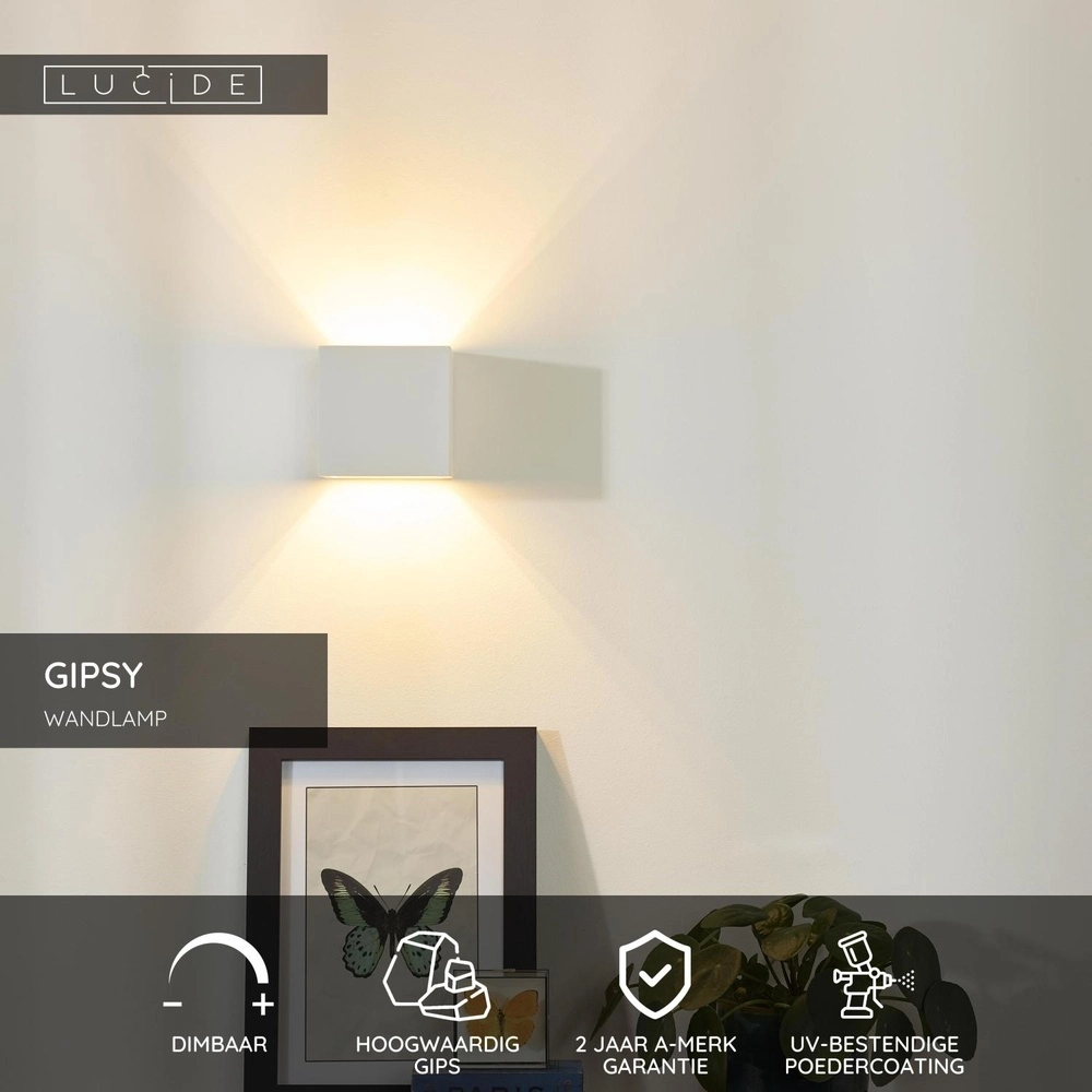 Wandlampe Gipsy Quadrat Lucide 5411212351524