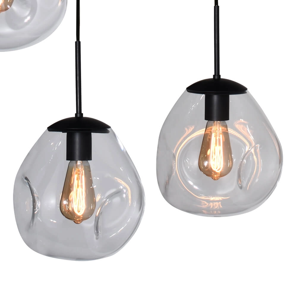 Hängelampe Lava 8x Klarglas Ø 24cm Masterlight 8718121286303
