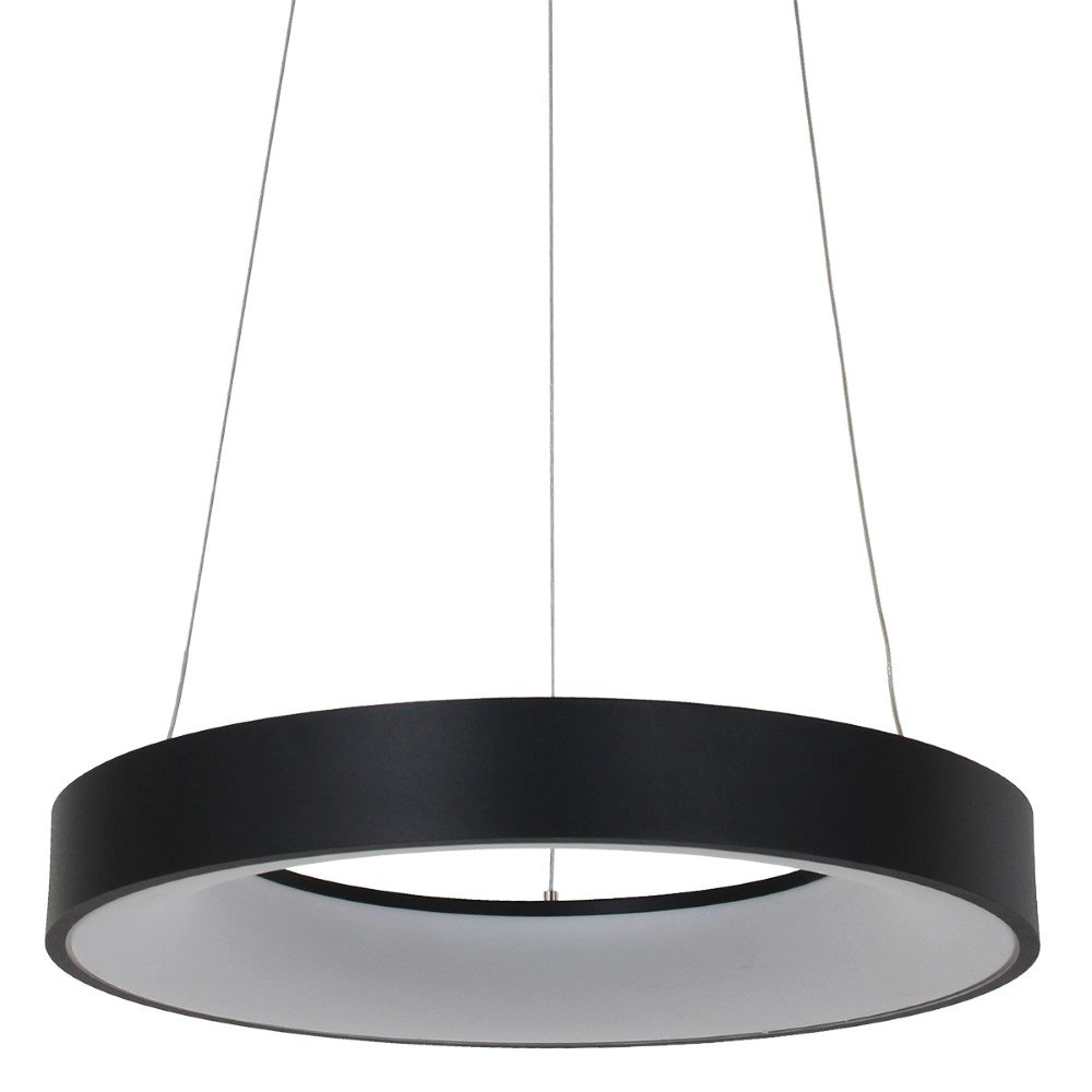 LED Hängelampe Ringlede Ø 48 cm schwarz Steinhauer 8712746132847