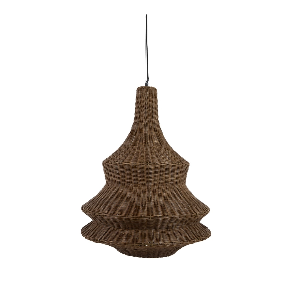Rattan-Pendellampe Nemzor Ø 52 cm braun Light & Living 8717807859831