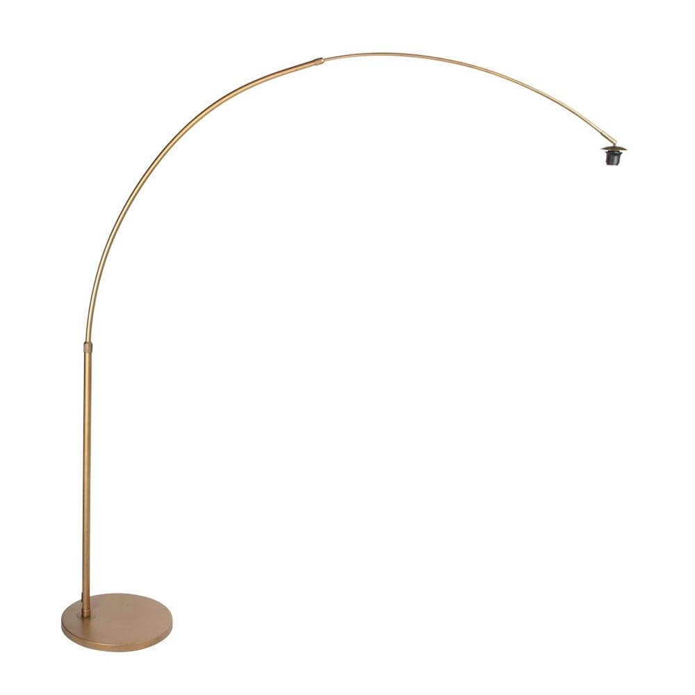 Bogenlampe Sparkled Light Bronze mit Bambusschirm Ø 45cm Steinhauer 8712746179903