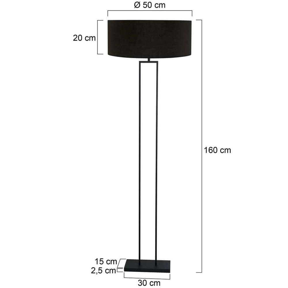Stehlampe Stang schwarz Steinhauer 8712746175509