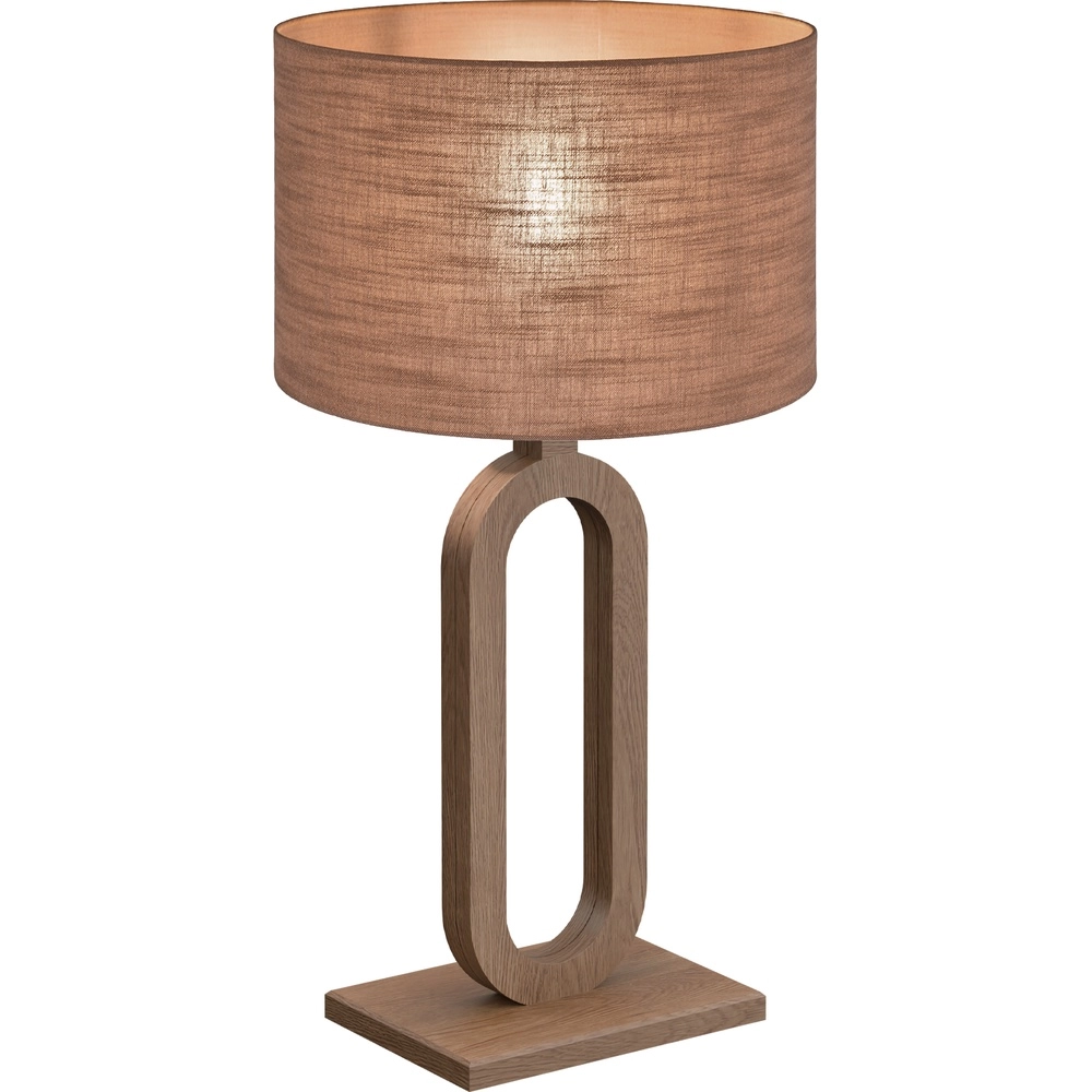 Tischlampe Sino Loop 54 cm dunkles Holz