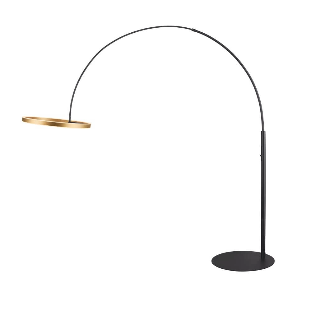 LED-Bogenlampe One Schwarz mit Gold - 232cm SLV 4024163265560
